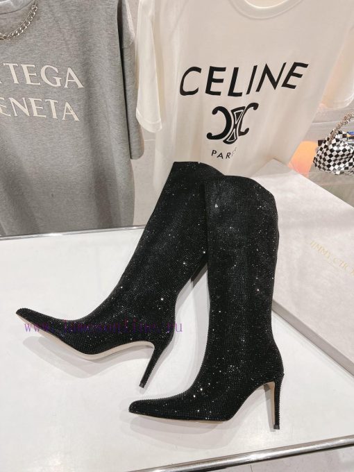 Purchasing grade JIMMY CHOO * | JC/Jimmy Zhou 2024 Autumn/Winter New Diamond Pointed High Hepolvz1t8 - Image 6