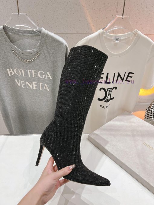 Purchasing grade JIMMY CHOO * | JC/Jimmy Zhou 2024 Autumn/Winter New Diamond Pointed High Hepolvz1t8 - Image 7