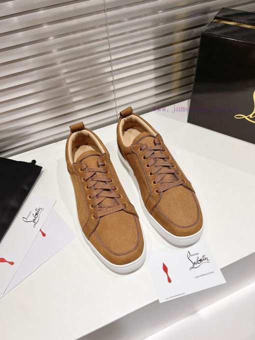 ╔ Low cut brown frosted leather style ╗️Top level customized 2024 𝐬𝐬𝑪𝒉𝒓𝒊𝒔𝒕𝒊𝒂𝒏 𝑳𝒐𝒖𝒃𝒐𝒖𝒕𝒊𝒏Whetho5atuwvc