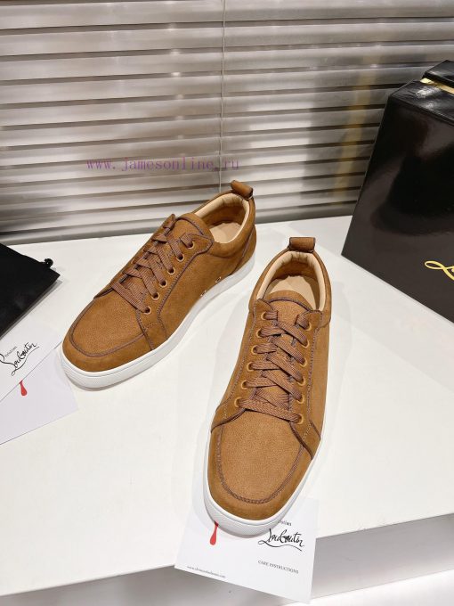 ╔ Low cut brown frosted leather style ╗️Top level customized 2024 𝐬𝐬𝑪𝒉𝒓𝒊𝒔𝒕𝒊𝒂𝒏 𝑳𝒐𝒖𝒃𝒐𝒖𝒕𝒊𝒏Whetho5atuwvc - Image 3