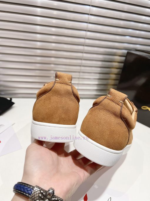 ╔ Low cut brown frosted leather style ╗️Top level customized 2024 𝐬𝐬𝑪𝒉𝒓𝒊𝒔𝒕𝒊𝒂𝒏 𝑳𝒐𝒖𝒃𝒐𝒖𝒕𝒊𝒏Whetho5atuwvc - Image 9