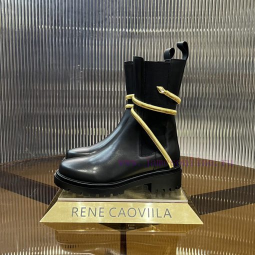 R ᴇɴᴇ C ᴀᴏᴠ ɪʟʟᴀ | 2024 snake shaped autumn and winter explosive elastic short boots, high hlxwepcjy - Image 3