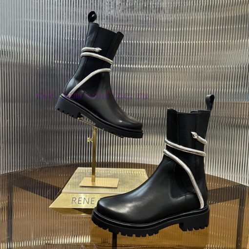 R ᴇɴᴇ C ᴀᴏᴠ ɪʟʟᴀ | 2024 snake shaped autumn and winter explosive elastic short boots, high h0dav9bk4 - Image 6