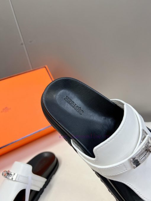 Male 10 Η ERMES Hermes Spring/Summer Classic Couple's Second Uncle Slippers Chypre Ugly Cute9hkg5h77 - Image 9