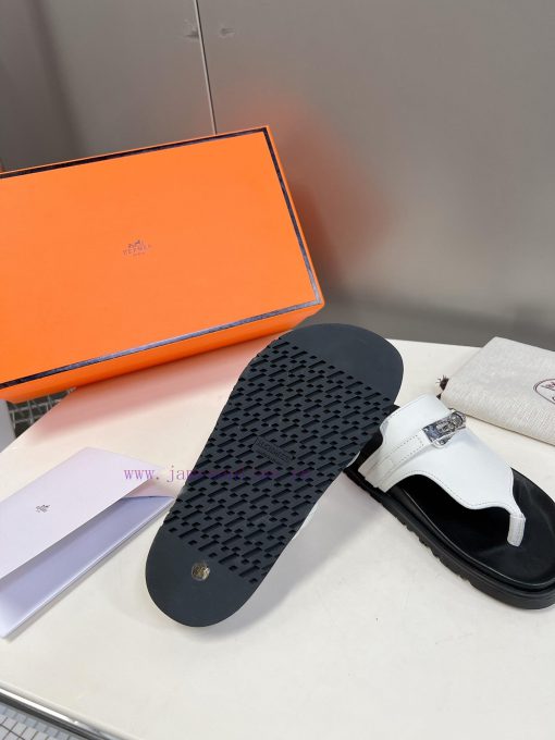 Male 10 Η ERMES Hermes Spring/Summer Classic Couple's Second Uncle Slippers Chypre Ugly Cute9hkg5h77 - Image 10