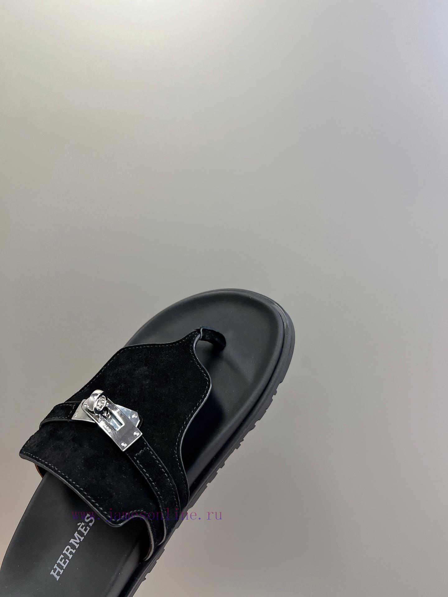 Male 10 Η ERMES Hermes Spring/Summer Classic Couple's Second Uncle Slippers Chypre Ugly Cute5cwmbddg - Image 8