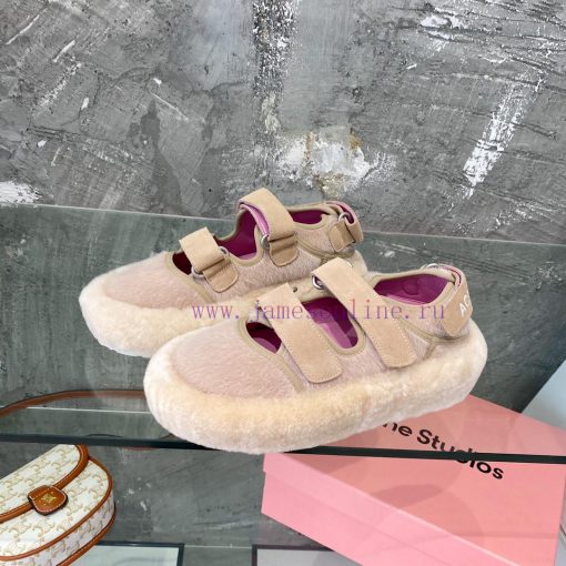 Acne Autumn/Winter ️ Autumn/Winter really needs a pair of cute fur shoes to become a fashionm569xe32 - Image 3