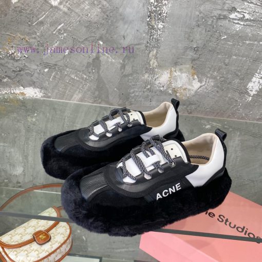 Acne Autumn/Winter ️ Autumn/Winter really needs a pair of cute fur shoes to become a fashionqlmsm24z - Image 3