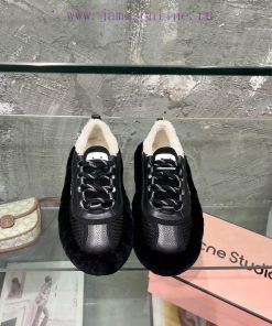 Acne autumn and winter fur lining style ️ It's really necessary to wear a pair of cute fur sw79uvx4p