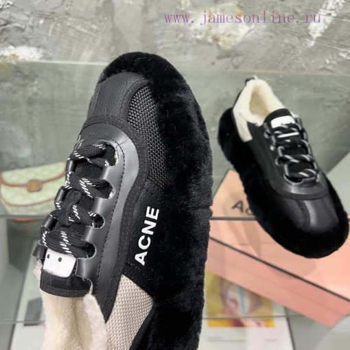 Acne autumn and winter fur lining style ️ It's really necessary to wear a pair of cute fur sw79uvx4p - Image 5