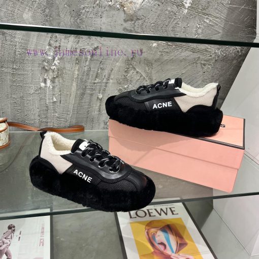 Acne autumn and winter fur lining style ️ It's really necessary to wear a pair of cute fur sw79uvx4p - Image 8