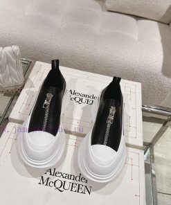 Top qualityMcq * McQueen 2023 new front zipper thick soled shoesBeef Noodle Sheep IP Bottom 5ookywx7