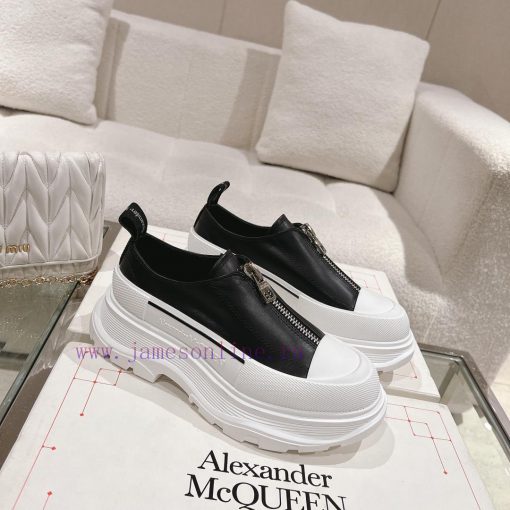 Top qualityMcq * McQueen 2023 new front zipper thick soled shoesBeef Noodle Sheep IP Bottom 5ookywx7 - Image 3