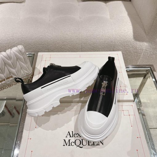Top qualityMcq * McQueen 2023 new front zipper thick soled shoesBeef Noodle Sheep IP Bottom 5ookywx7 - Image 6