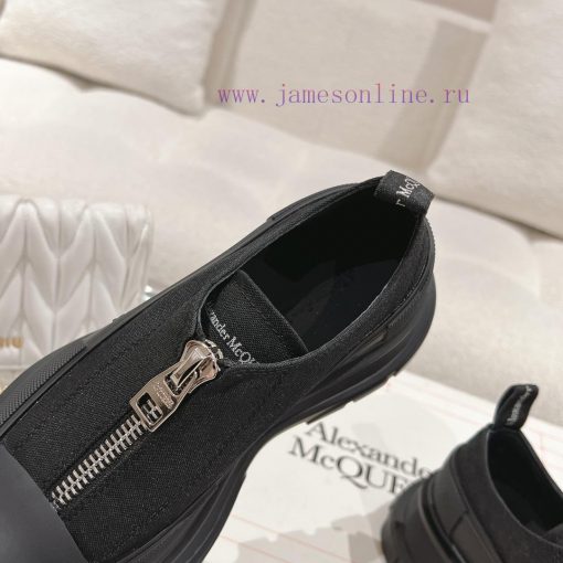 Top qualityMcq * McQueen 2023 new front zipper thick soled shoesBeef Noodle Sheep IP Bottom 1npu4coc - Image 7