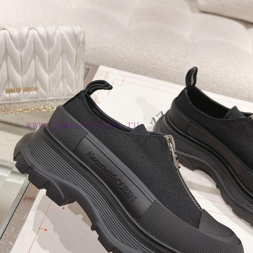 Top qualityMcq * McQueen 2023 new front zipper thick soled shoesBeef Noodle Sheep IP Bottom 1npu4coc - Image 9