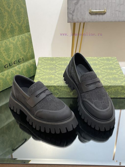 23 Gucci Thick soled GG Couple Shoes Academy Style Retro Casual Shoes Original Custom 11 Remqfpo0gv8 - Image 3