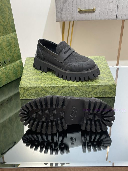 23 Gucci Thick soled GG Couple Shoes Academy Style Retro Casual Shoes Original Custom 11 Remqfpo0gv8 - Image 10