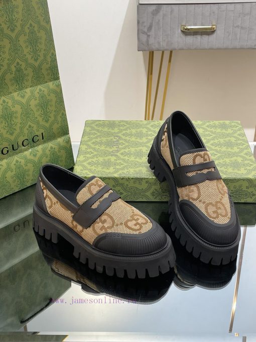 23 Gucci Thick soled GG Couple Shoes Academy Style Retro Casual Shoes Original Custom 11 Remlnayk8q5 - Image 3
