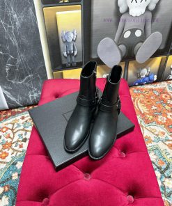 ️——Saint Laurent YSL One Belt Sleeve Short Boots Martin Boot SeriesTop tier fashion show serdjbqpr6s