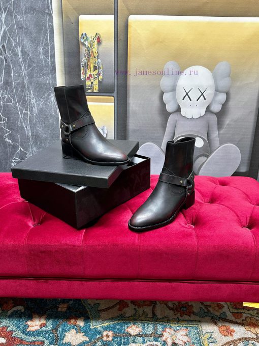 ️——Saint Laurent YSL One Belt Sleeve Short Boots Martin Boot SeriesTop tier fashion show serxibhofk2 - Image 6