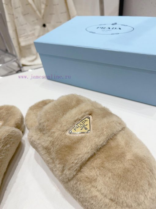 Prada's autumn/winter 23 fur slippers collection is great for every style and color of the oj8qa1fze - Image 7