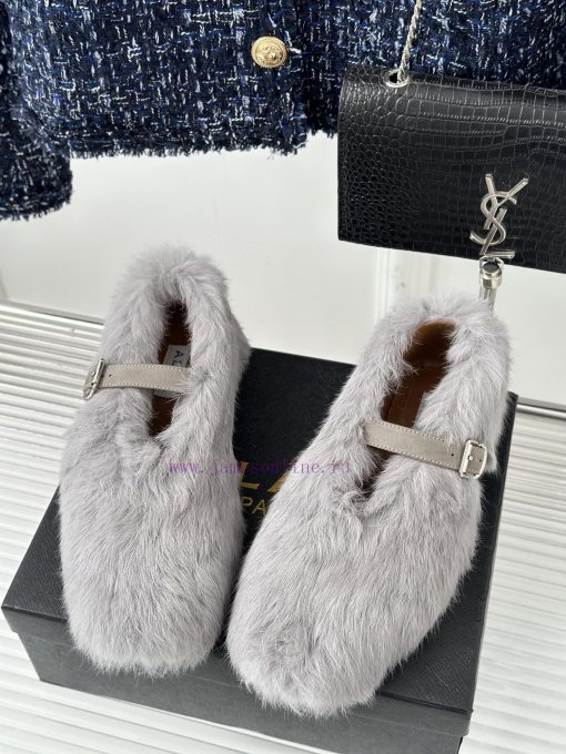 AlAIA | Alaia 23S New Retro ProductOne lined Mary Jane shoes, hairy shoesFull of girlish styuu53bm0g - Image 3
