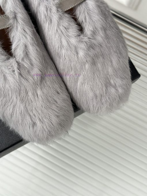 AlAIA | Alaia 23S New Retro ProductOne lined Mary Jane shoes, hairy shoesFull of girlish styuu53bm0g - Image 8