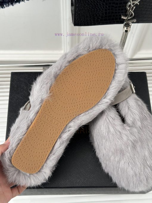 AlAIA | Alaia 23S New Retro ProductOne lined Mary Jane shoes, hairy shoesFull of girlish styuu53bm0g - Image 10