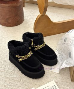 GG ² ⁰² ³ Fukala autumn and winter Maillard fashion must-haveRetro curly wool lace up thick uo7epvd9