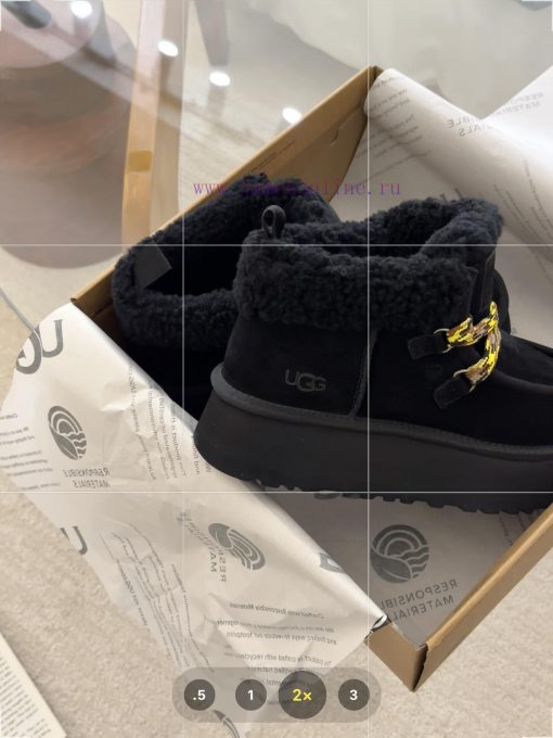 GG ² ⁰² ³ Fukala autumn and winter Maillard fashion must-haveRetro curly wool lace up thick uo7epvd9 - Image 6