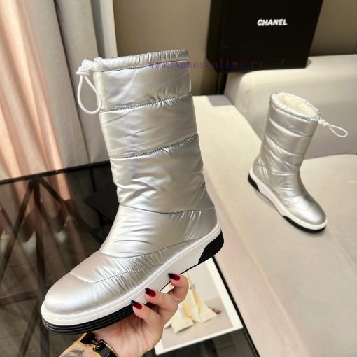 2023CHANEL snow boots and ski boots are chubby, cute and explosive, with a unique and shiny 96j91iqc - Image 4