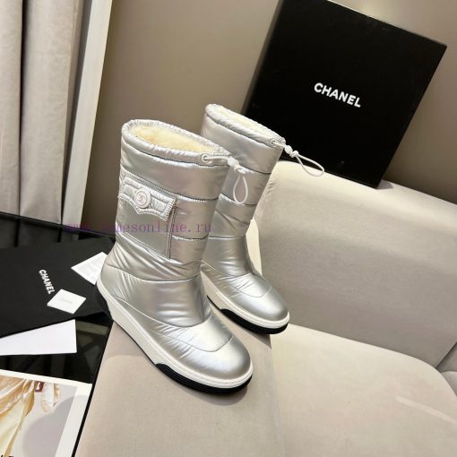 2023CHANEL snow boots and ski boots are chubby, cute and explosive, with a unique and shiny 96j91iqc - Image 6