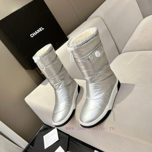 2023CHANEL snow boots and ski boots are chubby, cute and explosive, with a unique and shiny 96j91iqc - Image 10