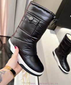 2023CHANEL snow boots and ski boots are chubby, cute and explosive, with a unique and shiny ahrnqsrt