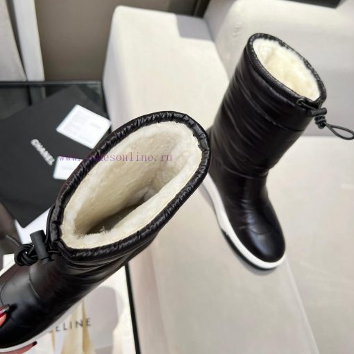 2023CHANEL snow boots and ski boots are chubby, cute and explosive, with a unique and shiny md5z3jbl - Image 3