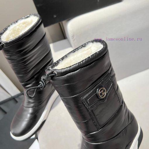 2023CHANEL snow boots and ski boots are chubby, cute and explosive, with a unique and shiny ahrnqsrt - Image 2