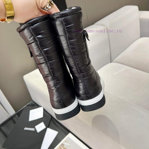 2023CHANEL snow boots and ski boots are chubby, cute and explosive, with a unique and shiny ahrnqsrt - Image 5