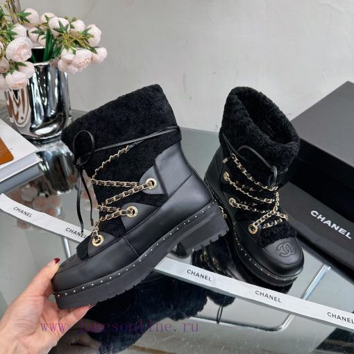 Top tier CHANEL Chanel 22ss autumn and winter new wool snow boots series————————————————The pqwd6vjr - Image 4