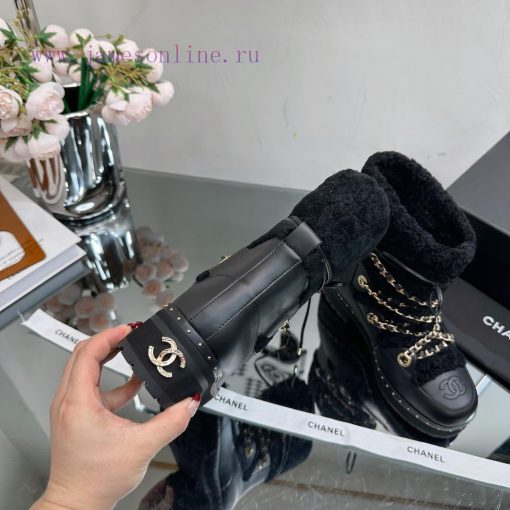 Top tier CHANEL Chanel 22ss autumn and winter new wool snow boots series————————————————The pqwd6vjr - Image 6