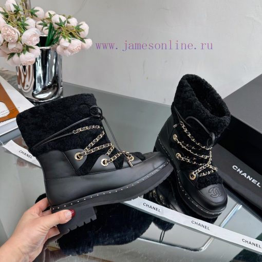 Top tier CHANEL Chanel 22ss autumn and winter new wool snow boots series————————————————The pqwd6vjr - Image 7