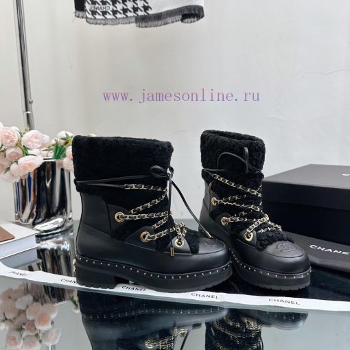 Top tier CHANEL Chanel 22ss autumn and winter new wool snow boots series————————————————The pqwd6vjr - Image 8