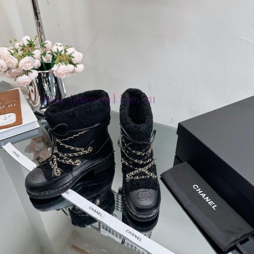 Top tier CHANEL Chanel 22ss autumn and winter new wool snow boots series————————————————The pqwd6vjr - Image 9