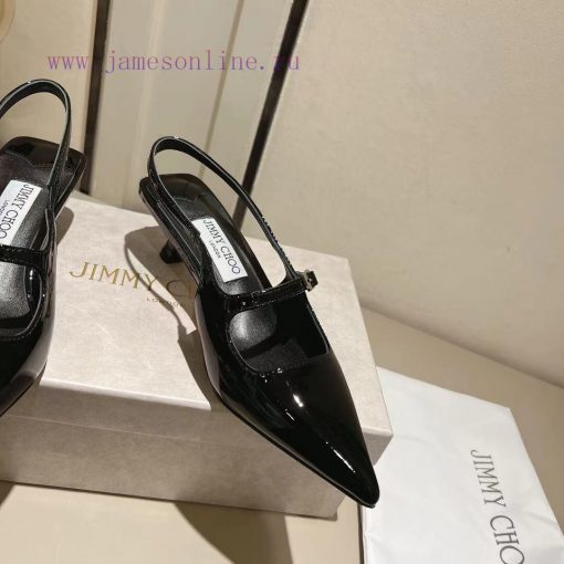 Jimmy Coo's new letter series single shoe sandalsColor Silver Black Naked◽ Original soft patqwf2krol