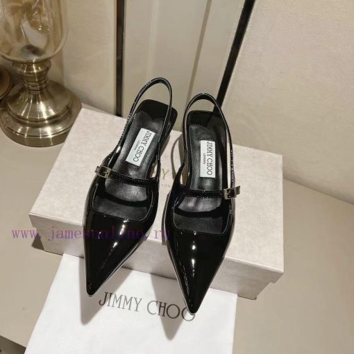 Jimmy Coo's new letter series single shoe sandalsColor Silver Black Naked◽ Original soft patqwf2krol - Image 5