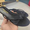 Saint Laurent flat soled diamond herringbone sandals, synchronized with YSL rhinestone slippo37usrvx