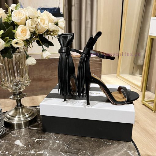 Aquazzura2023Customized tassel high-heeled sandals in Paris showcase, instantly surpassing o78tog3jb - Image 7