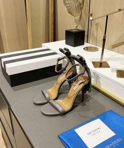 Aquazzura2023Customized tassel high-heeled sandals in Paris showcase, instantly surpassing o2nkib8lz