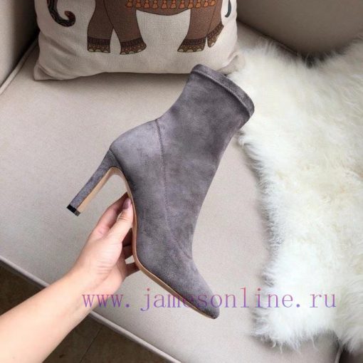 JIMMY CHOO elastic boots are made of high-quality fabric with silky double-sided velvet and 2fannovq - Image 2