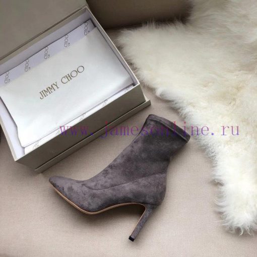 JIMMY CHOO elastic boots are made of high-quality fabric with silky double-sided velvet and 2fannovq - Image 6